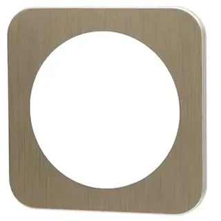 Wandschild aus Aluminium im deutschen/französischen Design mit goldenem Schlüssel - bringt einen modernen und anspruchsvollen Touch in jeden Raum - robust und zeitgemäß