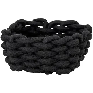Schöner Wohnen Aufbewahrungskorb Badkorb quadratisch 17 x 8 x 17 cm schwarz