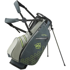 Wilson Staff Golftasche, Dry Tech II Stand Bag, Grey, Integrierter Ständer, 2 kg, Wasserabweisendes Material, WGB4909GR