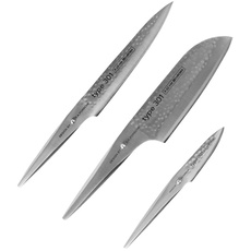 Chroma Type 301 Messerset, Tranchiermesser, Santoku, Schälmesser, Design By F.A. Porsche, P529HM