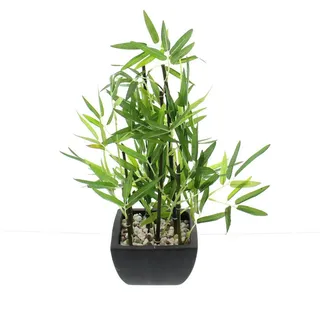 Frank Flechtwaren Kunstpflanze, Bambus, im Topf Höhe 45 cm,