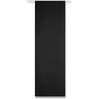 Arsvita Flächenvorhang Blickdicht - Schiebegardine in BxL 60x245cm (Schwarz) - ohne Flächenvorhangtechnik - Gardine, Vorhang mit Klettband