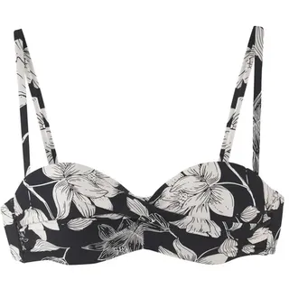 s.Oliver Bikini-Top Damen Schwarz/Creme 42 Cup B