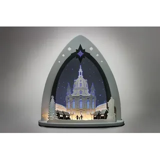 Lichterspitze Dresdener Frauenkirche Länge ca 52cm NEU Schwibbogen Lichterbogen