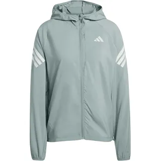 adidas Laufjacke ADIDAS PERFORMANCE "ADI365 3S JKT W", Damen, Gr. XL, grau (wonder sage), Obermaterial: 100% Polyester, Jacken Laufjacke