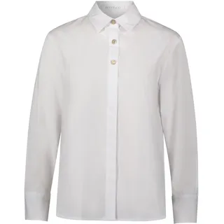 Longbluse BETTY & CO "Longbluse langarm", Damen, Gr. 44, weiß, Obermaterial: 70% Baumwolle CO. 27% Polyester PES. 3% Elasthan EL., Blusen Longbluse