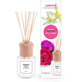 Pajoma pajoma® Raumduft 50 ml inkl. Duftstäbchen, Vanilla & Berries Flüssigkeit
