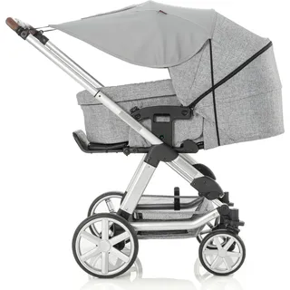 Reer ShineSafe Premium Sonnensegel und Schlummertuch für den Kinderwagen, grau