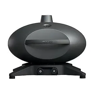 Morsø Forno Gas Medio Gasgrill – Gas-Tischgrill mit Grillrost aus Gusseisen, skandinavischer Lifestyle für Terrasse und Garten, Anthrazit-Grau