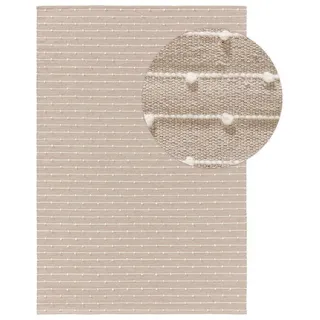 benuta Kinderteppich Lupo, rechteckig, Höhe: 5 mm, Kunstfaser, Berber, Ethno-Style, Wohnzimmer beige|weiß 80 cm x 120 cm x 5 mm