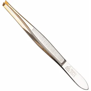 Erbe Pinzette Goldspitz, schmal- schräg - 92343