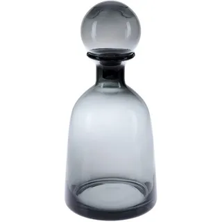 Ambia Home Vase , Grau , Glas , rund , 30.5 cm , mundgeblasen, zum Stellen , Dekoration, Vasen, Glasvasen