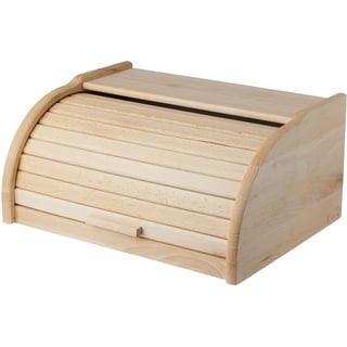 GALICJA Brotkasten Holz Bretto – Brotkorb Modern – Brot Aufbewahren – Brotkorb Holz – Brotbox Holz – Brotaufbewahrungsbox – Brotkasten Retro – Brot Aufbewahrungsbox – 38x29x18cm Natural