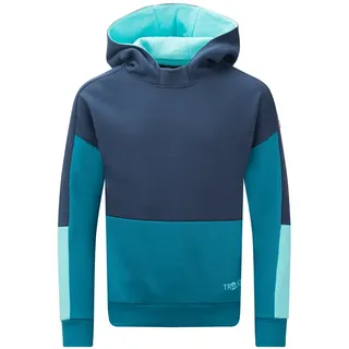 TROLLKIDS Rondane Kapuzenpullover - Mystic Blue / Dark Marine / Arctic Blue - 110 cm