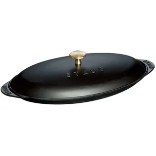 Staub Fischplatte 31 cm schwarz