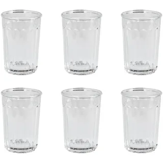Butlers Trinkglas (6er-Set) Baretto 380ml , Transparent , Glas , Gläser, Trinkgläser