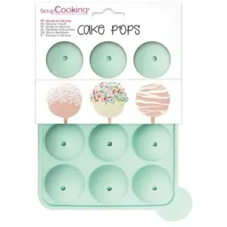 ScrapCooking 3171 Cake Pops Backform Silikon Rosa 21,5 x 12,5 x 4 cm