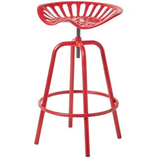 Homescapes Barhocker Traktorsitz 47 x 74 x 50 cm Rot