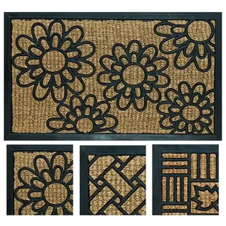 Fußmatte Rechteckige Spider Kokosnuss/Gummi 45x75 CM