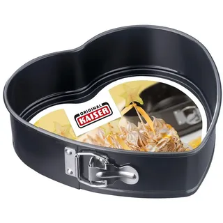 Kaiser Backform Springform Herz Ø 26 cm Stahl Schwarz