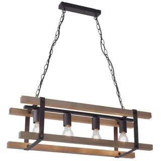 just light. Edith 4-flg. 75 x 23,5 cm Holz braun