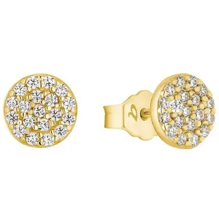 Amor Paar Ohrstecker », 2013892« mit Zirkonia (synth.), goldfarben