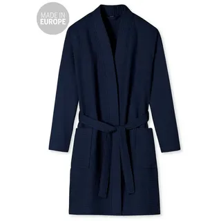 SCHIESSER Bademantel Elegant Kimono in Dunkelblau | Gr.: S