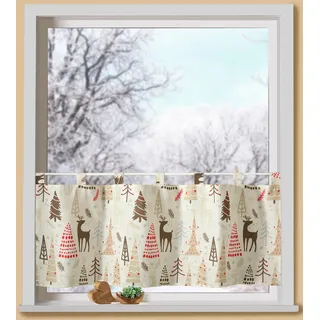 WECKBRODT Waldmotive Schlaufen 120 x 45 cm Beige/Mehrfarbig 1 Stk.