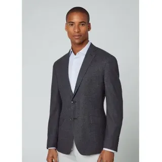 Hackett London für Herren. HM443266 Performance-Blazer grau (38/32), Lässig, Party, Wolle, Klassisch, Langarm