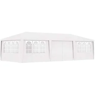 vidaXL Profi-Partyzelt 9 x 4 m inkl. 8 Seitenteile Weiß