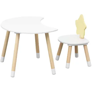 Mobili Rebecca Kindersitzgruppe Weiß 40/60/44 cm , Holzwerkstoff , 40x44x60 cm , Babymöbel & Kindermöbel, Kinderzimmer & Jugendzimmer, Kindersitzgruppe