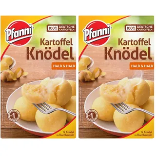 Pfanni Kartoffel Knödel Halb & Halb der Klassiker für ein leckeres Kartoffelgericht mit 100% deutschen Kartoffeln 7x 400 g (Packung mit 2)