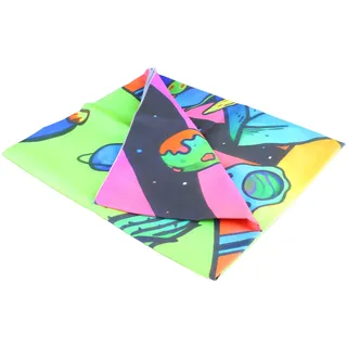 Schwarzlicht Wandteppich,UV Wandteppich,Pilz Wandteppich,Schädel Wandteppich,Schwarzlicht Wandteppich für Schlafzimmer,Fluoreszierende Wandteppich - Schwarz