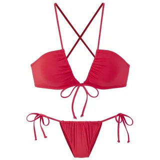 Buffalo Triangel-Bikini Damen neon rot Gr.42 Cup C/D