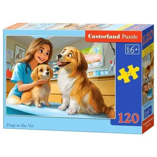 CASTORLAND Puzzle Hunde beim Tierarzt 120 Puppen
