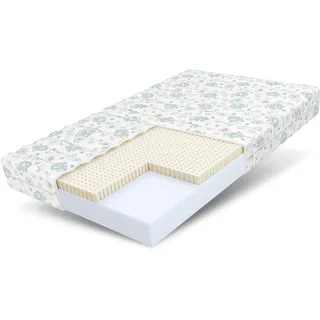 FDM Dream Matratze 90x180 cm Kaltschaum Kindermatratze Höhe 11 cm Härtegrad H2 H3 Öko-Tex Allergikergeeignet Bezug Waschbar Latex Matratzenbezug Dumbo