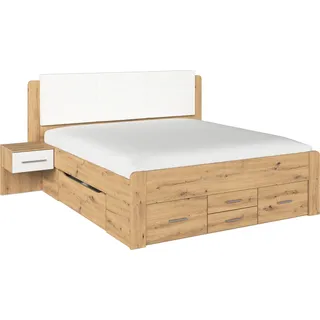 Rauch »Doppelbett Komfortbett Funktionsbett WEINGARTEN« Set, Liegefläche 180x200, B/H/T/: 265/118/210 cm, 3 tlg. tlg. 6 Bettschubladen mit viel Stauraum, 2 Hängenachttische MADE IN GERMANY