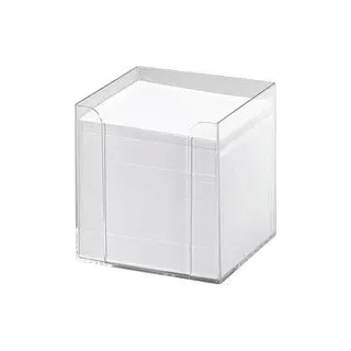 folia Zettelbox transparent inkl. 700 Notizzettel weiß, 1 St.