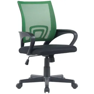 CLP Drehstuhl Lederlook Grün , Kunststoff , 59x88x52 cm , Büromöbel, Bürostühle, Drehstühle