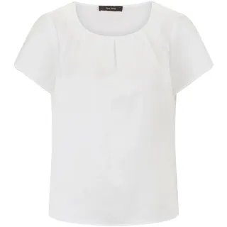 Satinbluse VERA MONT "Satin-Bluse kurzarm", Damen, Gr. 44, weiß (rohweiß), Obermaterial: 100% Polyester PES., Blusen Satinbluse