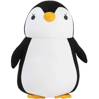 2 in 1 Reisekissen, Niedliches Pinguin U förmiges Nackenkissen, Nackenstützkissen, Niedliches Cartoon U Kissen für Flugzeug, Auto, Zug, Bus und Zuhause (black)