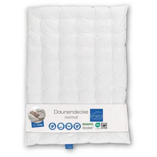 linea Böhmerwald KIDS Daunendecke, allergikergeeignet, 90% Daunen / 10% Federn, Füllgewicht: 300gr., Wärmeklasse: normal, 100x135 cm, OEKO-TEX ® STANDARD 100