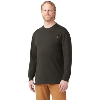 Dickies Herren Langarm Heavyweight Rundhalsausschnitt - Braun - Mittel