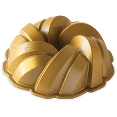 Nordic Ware NW 95577 Kuchenform zum 75. Jahrestag, geflochtenes Seil, goldfarben, 12 Tassen Fassungsvermögen
