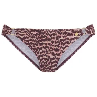 LASCANA Bikini-Hose Damen bordeaux bedruckt Gr.38
