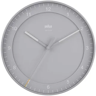 Braun Klassik Funkwanduhr 30 cm BC17G-DCF grau