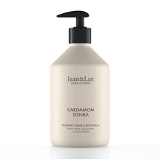 Bild Hand- & Body Balm Cardamom Tonka, für ein duftendes Pflegeerlebnis, mit Bio-Arganöl und Sheabutter, Hochwertige Flasche, ohne Parabene & Silikone, 500 ml