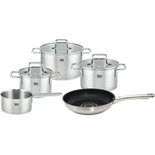 ELO Topas Topf-Set 5-tlg. 2 x Kochtopf 16 cm rund + 1 x Kochtopf 20 cm rund + 1 x Stielkasserolle