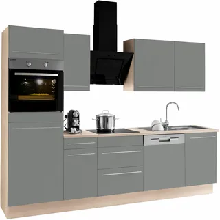 OPTIFIT Küchenzeile Bern 270 cm grau