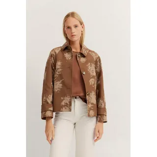 Bugatti Kurzjacke ohne Kapuze mit Umlegekragen, beige